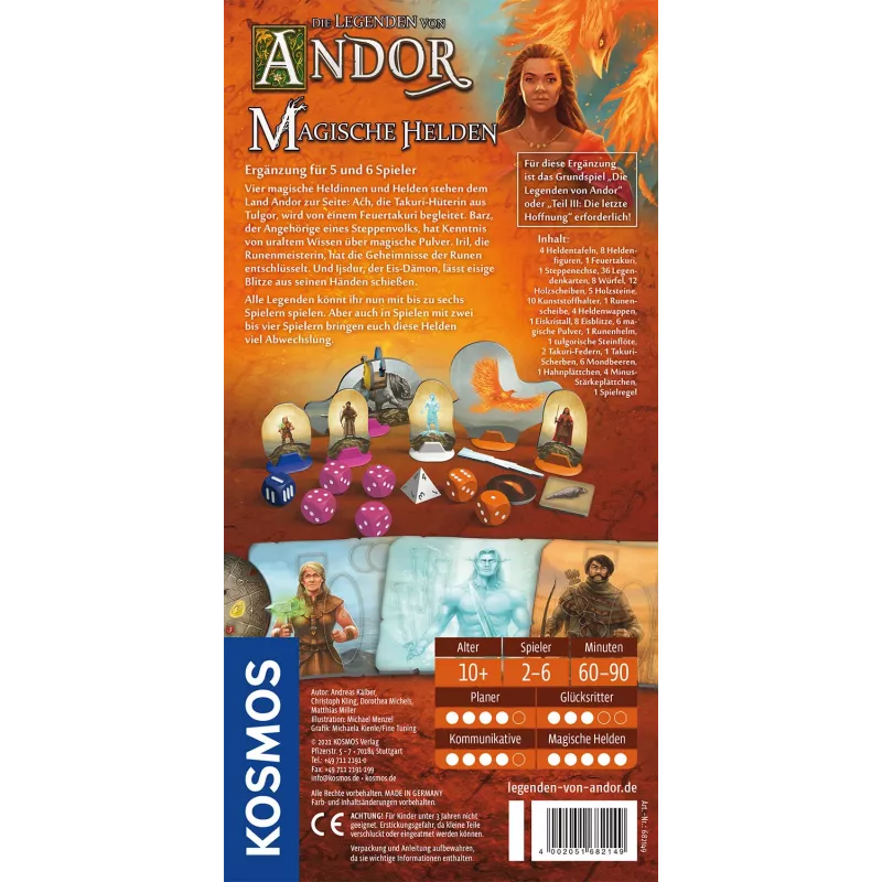 Kosmos Die Legenden von Andor - Magische Helden galda spēle Stratēģija