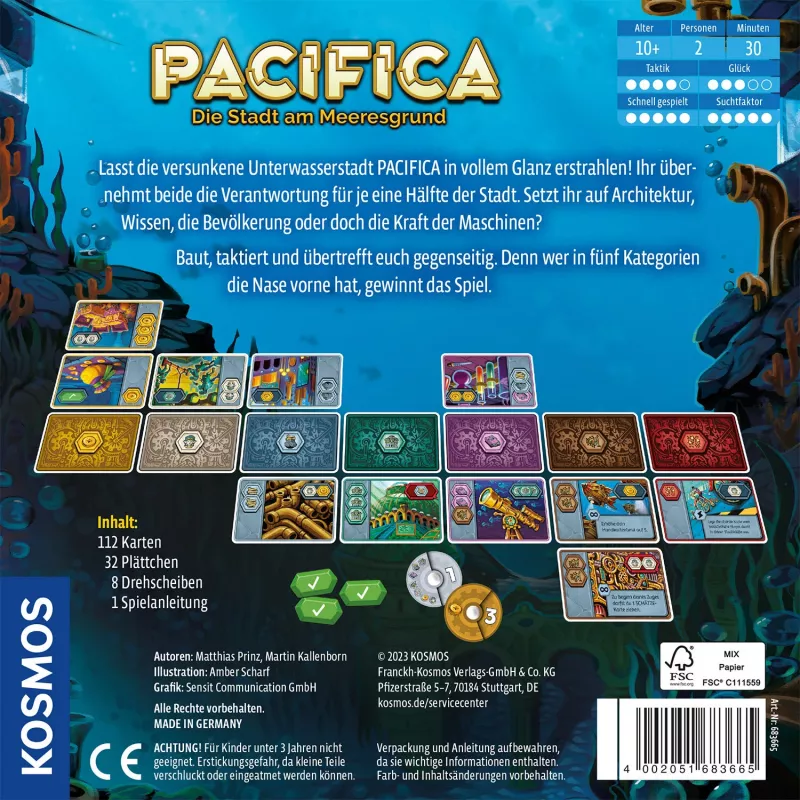 Kosmos Pacifica galda spēle Ceļojumi/piedzīvojumi