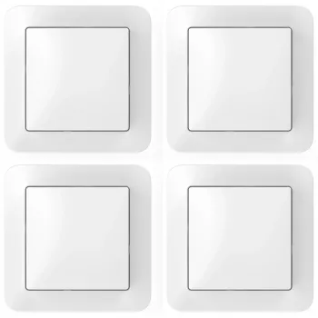 Sienas slēdžu komplekts 4 gab. Bosch Smart Home viedajiem izpildmehānismiem, balts