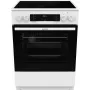 Gorenje GEC6C40WD Brīvi stāvoša plīts Elektriskā Keramiskā plīts virsma Melna, Balta