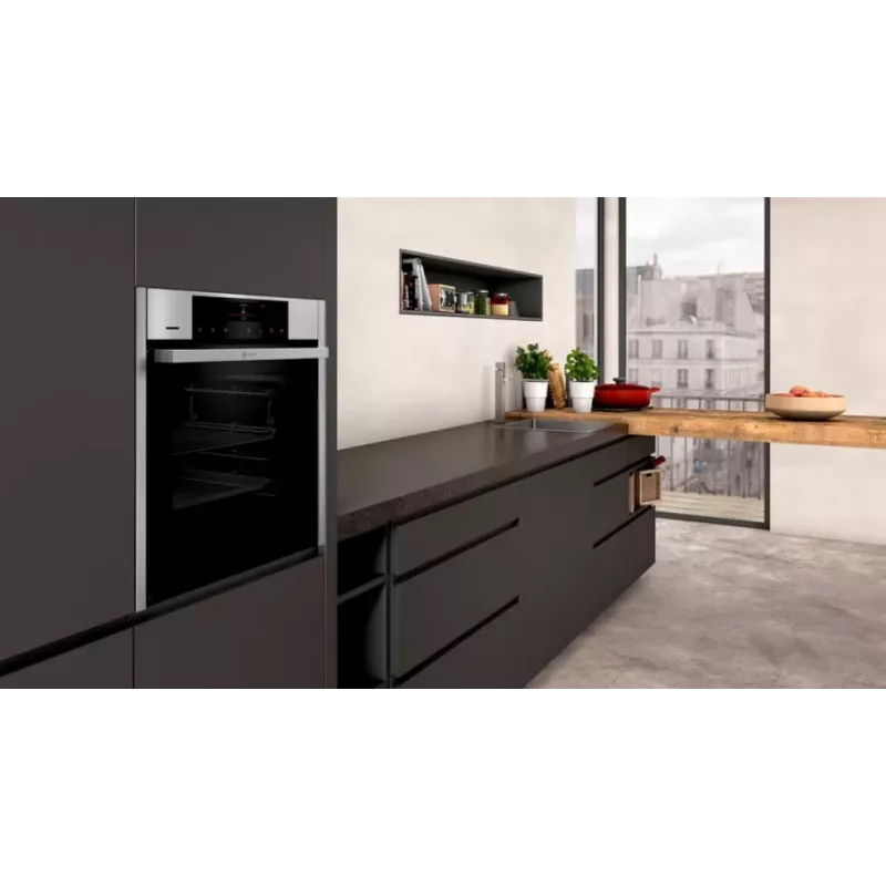 Neff N90 71 L Melns, Nerūsējošais tērauds