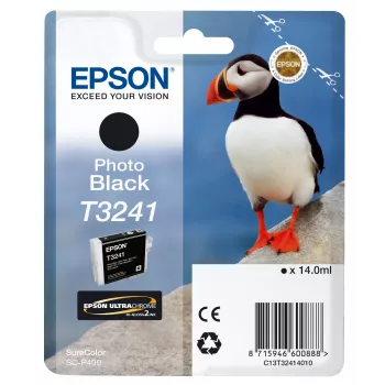 Epson T3241 Photo Melns, Photo Melns, Dye-based ink, 14 ml, 1 gab., 4200 lapas