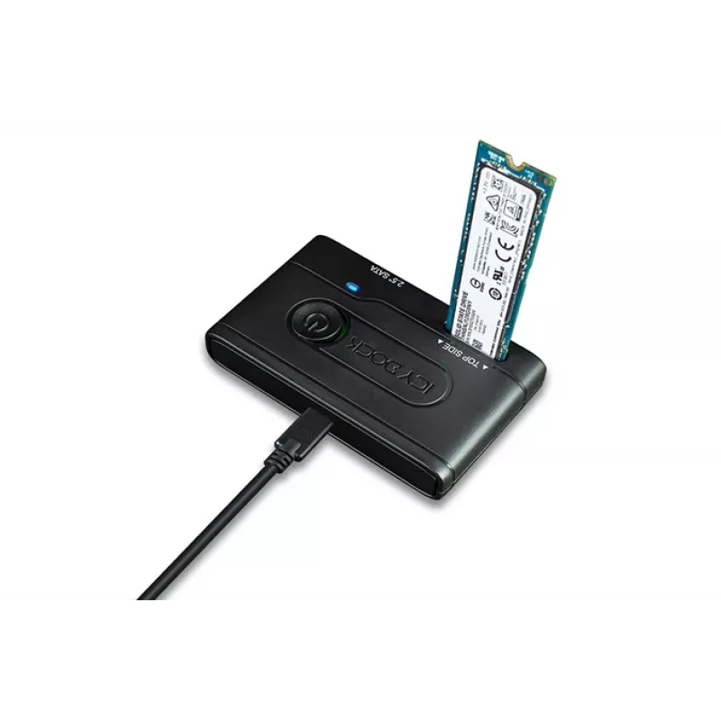 ICY BOX Ez-adapteris - 2,5 collu un M.2 SATA cietā diska/SSD uz USB 3.2 Gen 1 adapteris