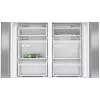 Siemens iQ300 KF96NVPEA ledusskapis ar blakus novietotu saldētavu Brīvi stāvošs 605 L Sudraba