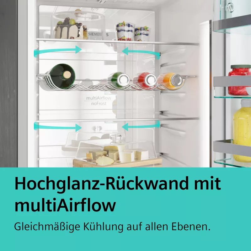 Siemens iQ300 KG39NXICF ledusskapis-saldesais Freestanding 363 L Nerūsējošais tērauds