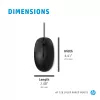 HP 128 lāzera vadu pele, piemērota abām rokām, lāzers, USB Type-A, 1200 DPI, melna