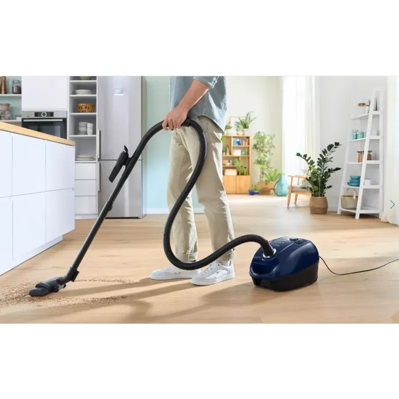 Bosch Serie 4 BGD38BU2 putekļsūcējs 4 L bungas tipa putekļsūcējs Sausā tīrīšana Putekļu maiss 600 W