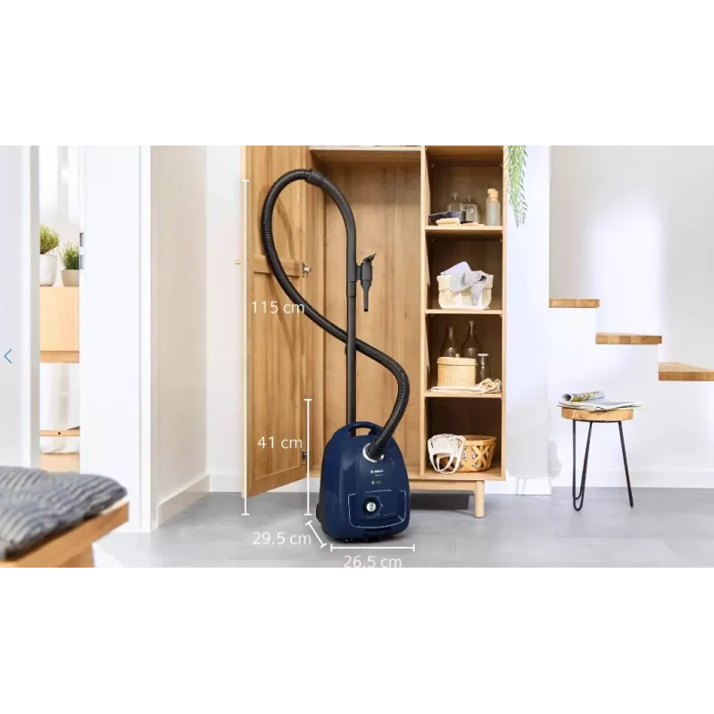 Bosch Serie 4 BGD38BU2 putekļsūcējs 4 L bungas tipa putekļsūcējs Sausā tīrīšana Putekļu maiss 600 W