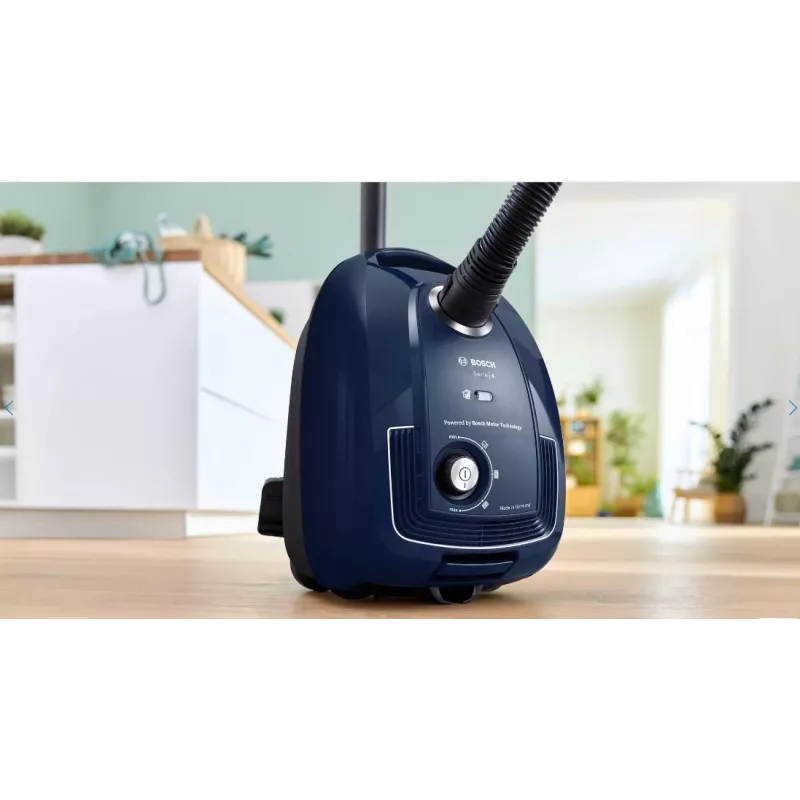 Bosch Serie 4 BGD38BU2 putekļsūcējs 4 L bungas tipa putekļsūcējs Sausā tīrīšana Putekļu maiss 600 W