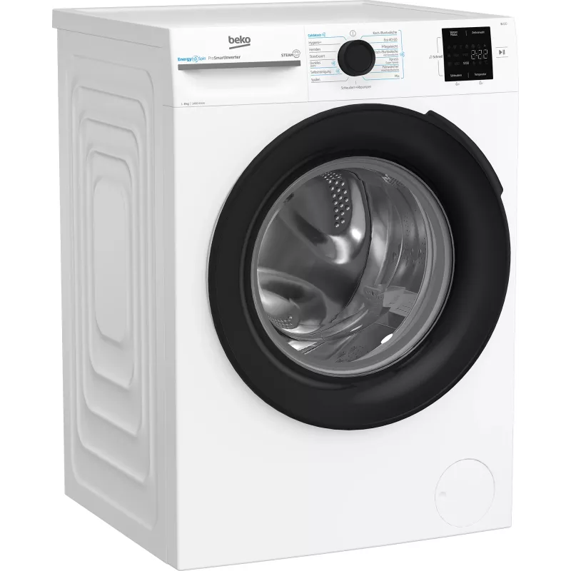 Beko b300 BM3WFU3841X veļas mazgājamā mašīna ar priekšējo ielādi 8 kg 1351 apgr./min balta