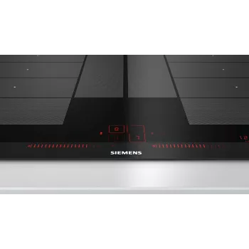 Siemens EX875LYC1E plīts virsma, melna, iebūvēta, zonas indukcijas plīts virsma, 4 zonas