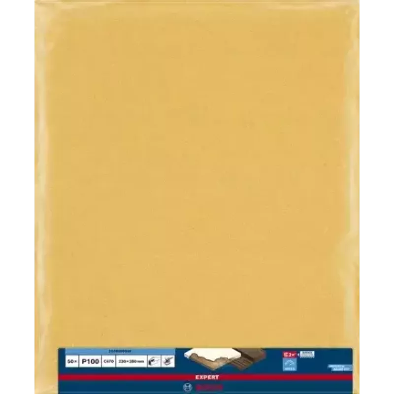 Bosch EXPERT C470 slīpēšanas loksnes roku slīpēšanai 230 x 280 mm, K100, 50 gab.