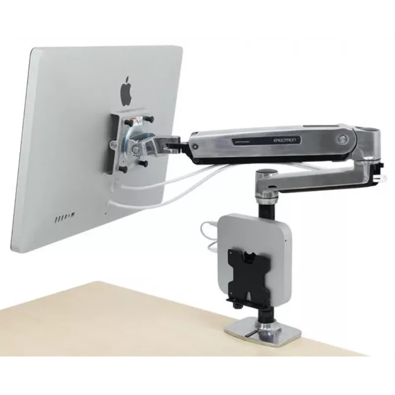 ERGOTRON Lx Hd sēd-stāv galda stiprinājuma LCD svira (pulēts alumīnijs)
