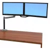 ERGOTRON Lx Hd sēd-stāv galda stiprinājuma LCD svira (pulēts alumīnijs)