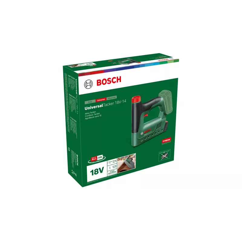 Bosch UniversalTacker 18V-14 elektriskais skavotājs ar skavošanu