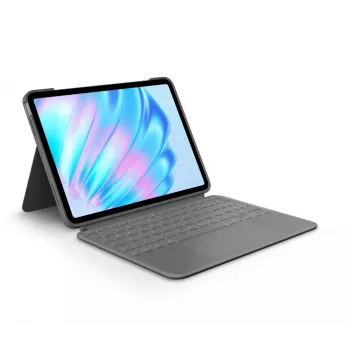 LOGITECH Combo Touch iPad Air 11in 5. paaudzei Oxford pelēka Qwertz vācu