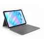 LOGITECH Combo Touch iPad Air 11in 5. paaudzei Oxford pelēka Qwertz vācu