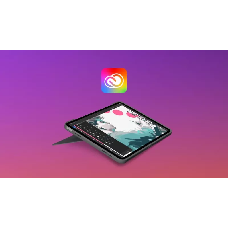 LOGITECH Combo Touch iPad Air 11in 5. paaudzei Oxford pelēka Qwertz vācu