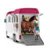schleich HORSE CLUB Zirgu pārvadātājs, Ēkas, Kempings, Zirgu stallis, Zirgi, Jāšanas turnīrs, 5 gadi, Daudzkrāsains, Plastmasa
