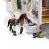 schleich HORSE CLUB Zirgu pārvadātājs, Ēkas, Kempings, Zirgu stallis, Zirgi, Jāšanas turnīrs, 5 gadi, Daudzkrāsains, Plastmasa