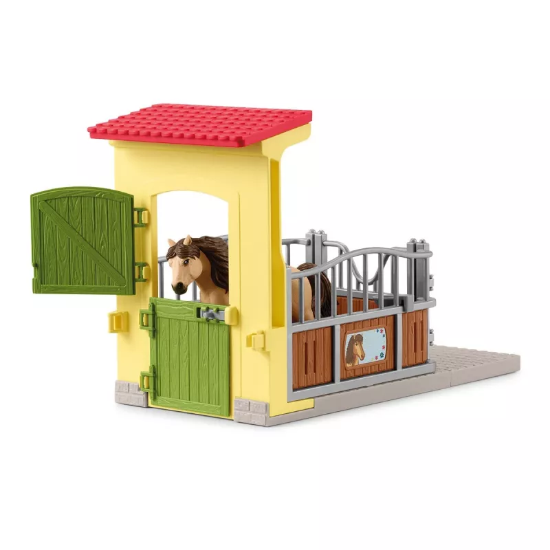 schleich FARM WORLD Pony Box ar Islandes ponija ērzeli, Ferma, Ēkas, Lauku dzīvnieki / fermas rotaļlietas, Zirgu stallis, Zirgi, 3 gadi, Daudzkrāsains