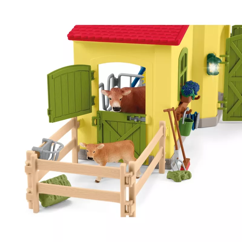 schleich FARM WORLD Lielā ferma ar dzīvniekiem un piederumiem, Ferma, 3 gadi, Daudzkrāsaina, Plastmasa