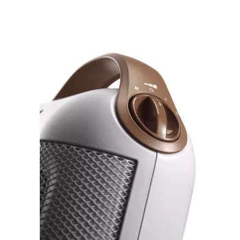 De’Longhi Capsule HFX30C18.IW iekštelpu brūnā, baltā krāsā 1800 W ventilators elektriskais sildītājs