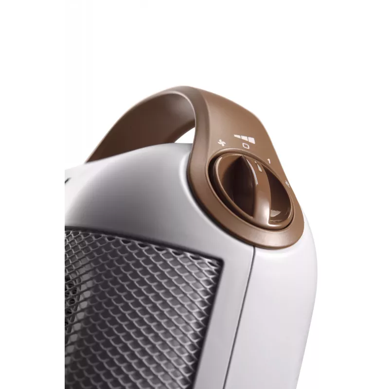 De’Longhi Capsule HFX30C18.IW iekštelpu brūnā, baltā krāsā 1800 W ventilators elektriskais sildītājs