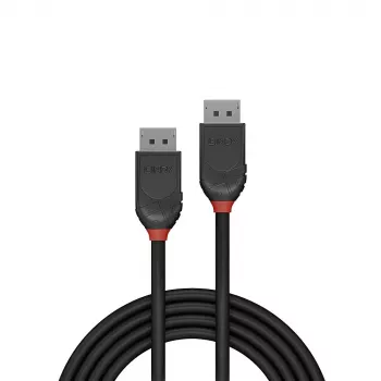 Lindy 3m DisplayPort 1.2 kabelis, Melns Line, 3 m, DisplayPort, DisplayPort, vīrišķais, vīrišķais, 4096 x 2160 pikseļi