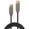 Lindy 3m USB 3.2 Type A pagarinātāja kabelis, 5Gbps, Anthra Line, 3 m, USB A, USB A, USB 3.2 Gen 1 (3.1 Gen 1), 5 Gbit/s, Melns