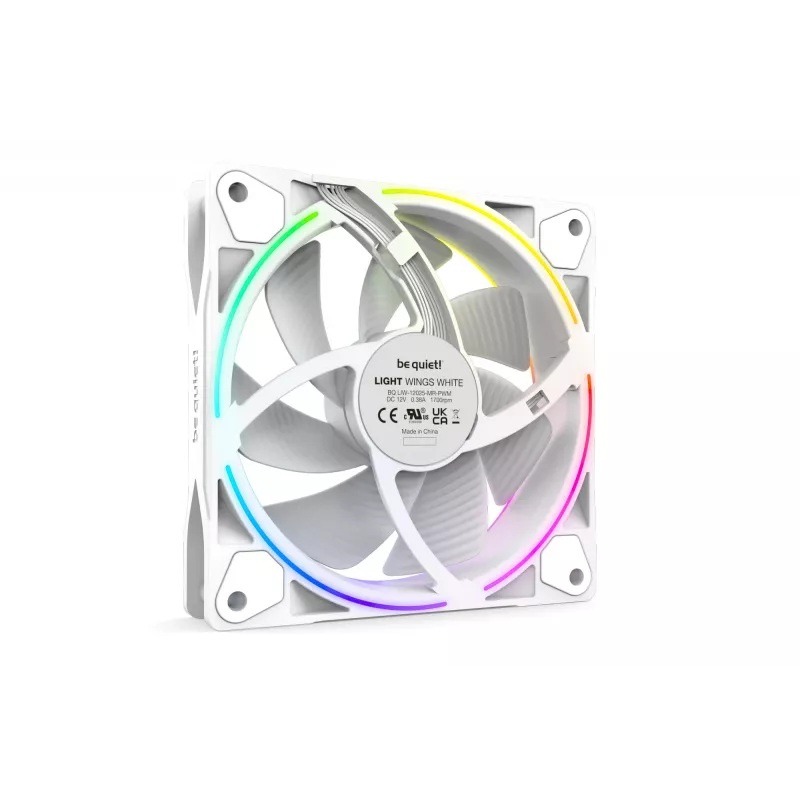 be quiet Light Wings balta | 120mm PWM Triple Pack Computer case Fan 12 cm 3 gab.