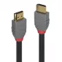 Lindy 1m High Speed HDMI kabelis, Anthra Line, 1 m, HDMI Type A (Standard), HDMI Type A (Standard), 4096 x 2160 pikseļi, 18 Gbit/s, melns, pelēks