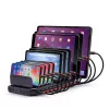 Lindy 96W 10 Port USB Charging Station, Brīvstāvoša, Plastmasa, Melna, Kontakta, Ar visām USB A tipa ierīcēm, Barošana