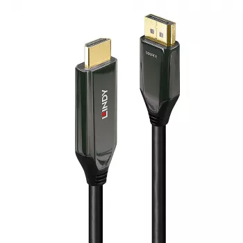 Lindy 2m Active DisplayPort 1.4 to HDMI 8K60 kabelis, 2 m, HDMI Type A (Standard), DisplayPort, Male, Male, taisns