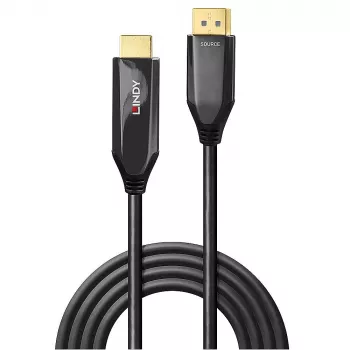 Lindy 2m Active DisplayPort 1.4 to HDMI 8K60 kabelis, 2 m, HDMI Type A (Standard), DisplayPort, Male, Male, taisns