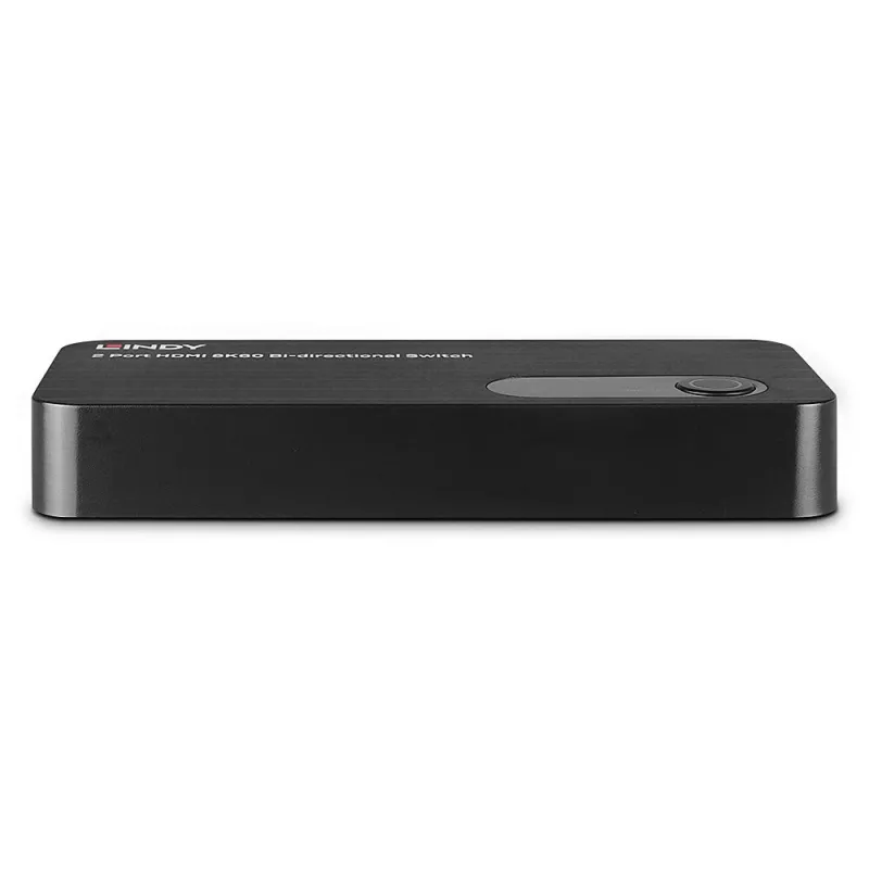 Lindy 2 Port HDMI 8K60 divvirzienu pārslēgs, HDMI, ABS, melns, 120 Hz, 3840 x 2160, 7680 x 4320, 48 Gbit/s