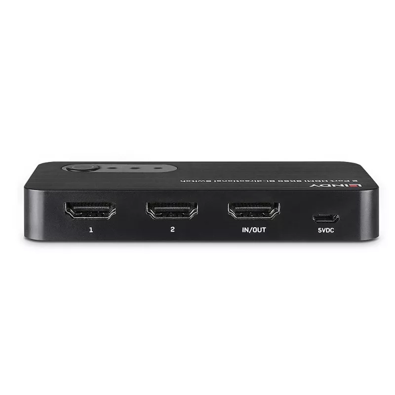 Lindy 2 Port HDMI 8K60 divvirzienu pārslēgs, HDMI, ABS, melns, 120 Hz, 3840 x 2160, 7680 x 4320, 48 Gbit/s