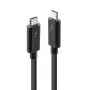 Lindy 2m Thunderbolt 3 kabelis, pasīvs, vīrišķais, vīrišķais, 2 m, 20 Gbit/s, melns, 4096 x 2160 pikseļi