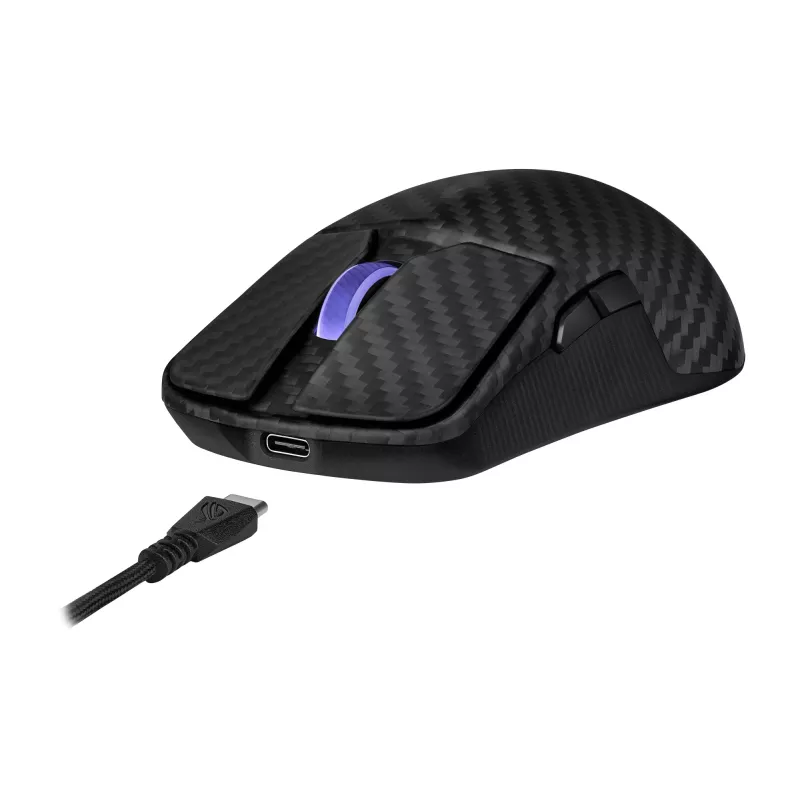 ASUS ROG Harpe Ace Extreme pele Spēļu Labās rokas RF Wireless + Bluetooth + USB Type-A Optiskais 42000 DPI