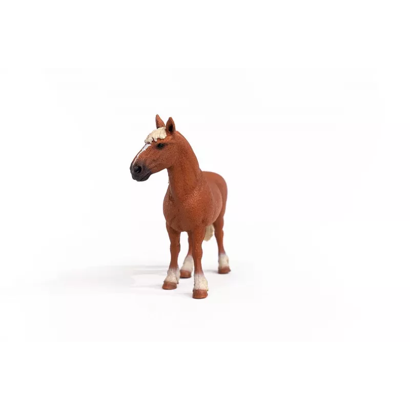 schleich FARM WORLD Beļģu vilcējzirgs, 3 gadi, Lauku dzīvnieki / lauku rotaļlietas, Zirgi, Brūns, Plastmasa