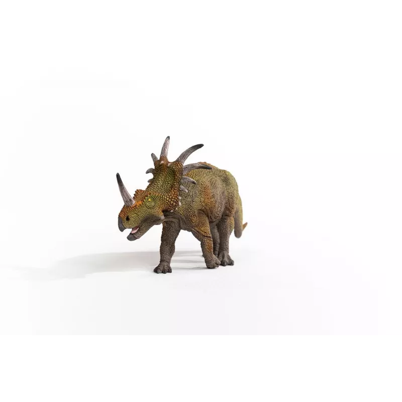 schleich Dinozauri Styracosaurus, 4 gadi, Zemes iekarošana, Dinozauri un vulkāns, Zaļa, Pelēka, Plastmasa