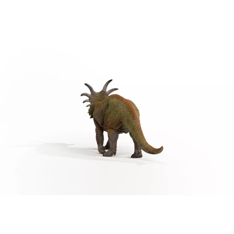schleich Dinozauri Styracosaurus, 4 gadi, Zemes iekarošana, Dinozauri un vulkāns, Zaļa, Pelēka, Plastmasa