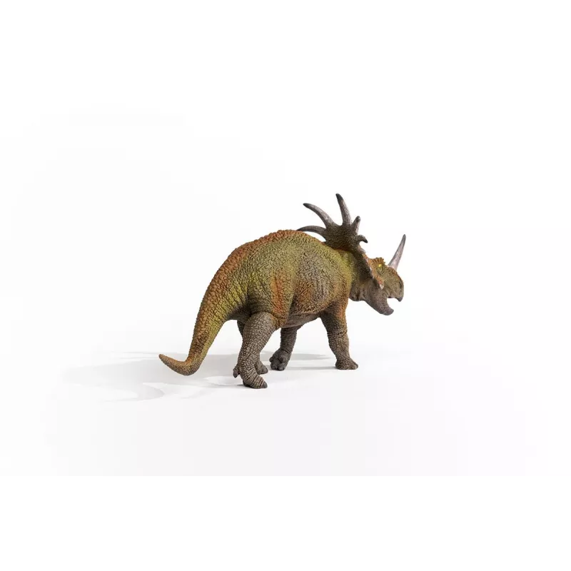 schleich Dinozauri Styracosaurus, 4 gadi, Zemes iekarošana, Dinozauri un vulkāns, Zaļa, Pelēka, Plastmasa