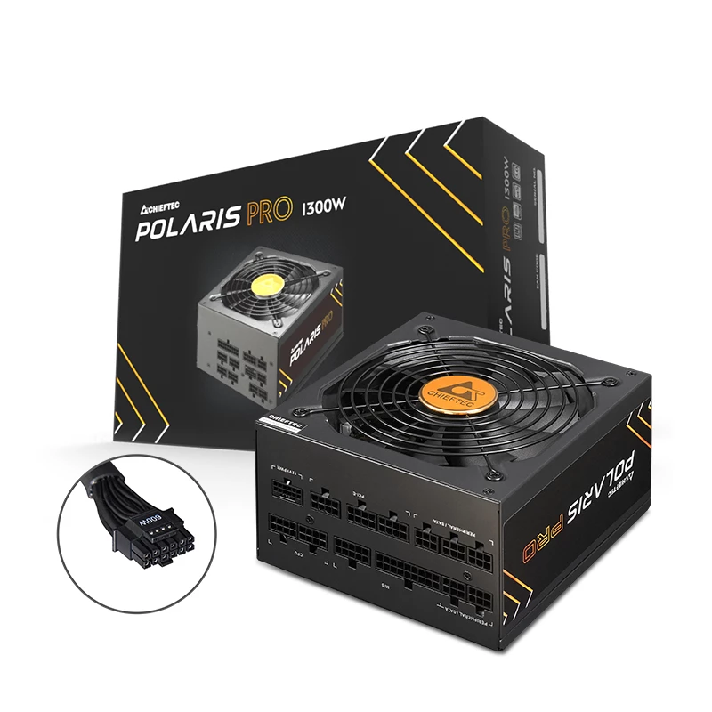 Chieftec Polaris PRO 1300W barošanas bloks 20+4 pin ATX ATX melns