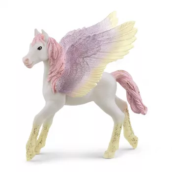 schleich BAYALA Saullēkta pegaza kumeļš, 5 gadi, Vienradzis / Pegazs, Vienradži un fejas, Daudzkrāsains, Plastmasa