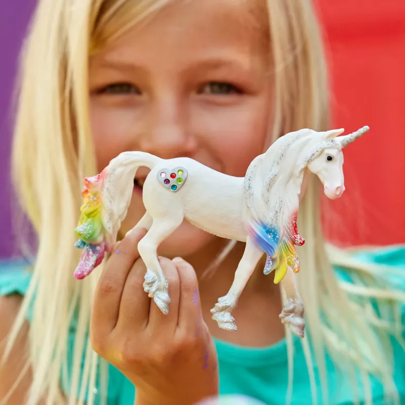schleich BAYALA Varavīksnes mīlestības vienradža ērzelis, 5 gadi, Vienradzis / Pegazs, Vienradži un fejas, Daudzkrāsains, Plastmasa