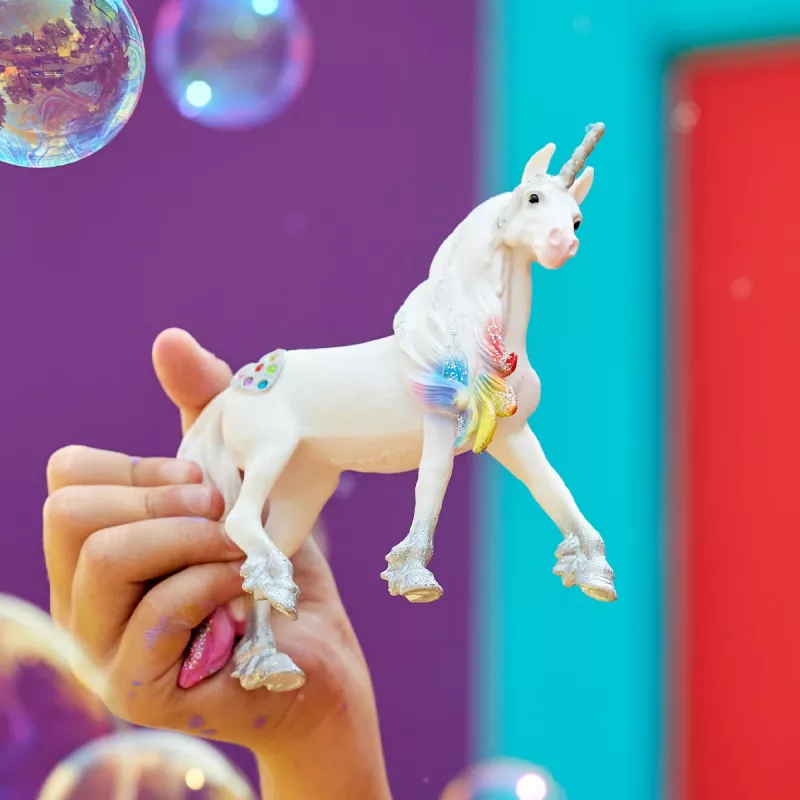 schleich BAYALA Varavīksnes mīlestības vienradža ērzelis, 5 gadi, Vienradzis / Pegazs, Vienradži un fejas, Daudzkrāsains, Plastmasa