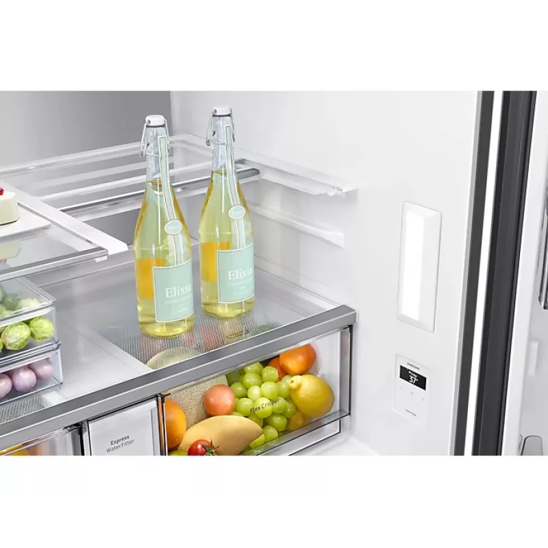 Samsung RF65A96768A sāniski novietojams ledusskapis Brīvi stāvošs 647 L Balts