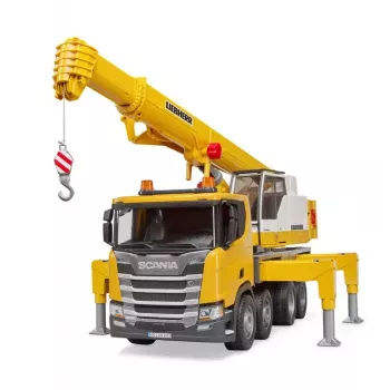 Celtņa kravas automašīna BRUDER SCANIA Super 560R Liebherr celtņa kravas automašīna