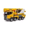 Celtņa kravas automašīna BRUDER SCANIA Super 560R Liebherr celtņa kravas automašīna